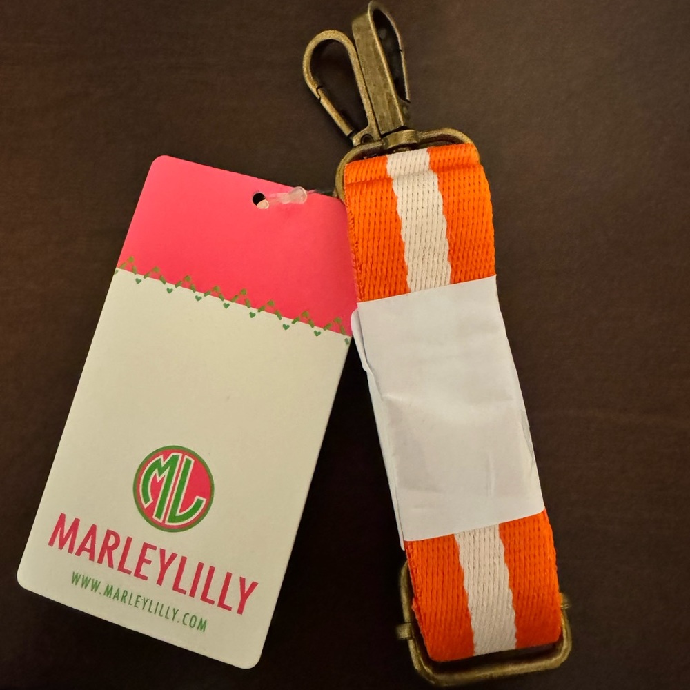 MarleyLilly Orange and White Crossbody Strap (NWT)